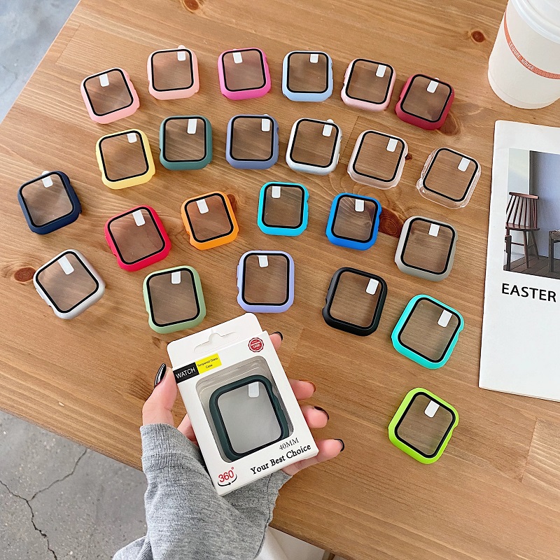 适用苹果手表保护壳ultra壳膜一体applewatchSE2/4/5/6/7/8/9防摔