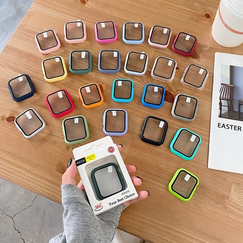 适用苹果手表保护壳ultra壳膜一体applewatchSE2/4/5/6/7/8/9防摔