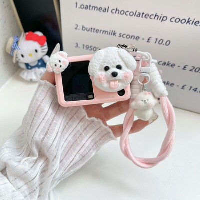 可爱腮红小狗适用大疆action6/5pro/4/3运动相机保护套配件镜头盖