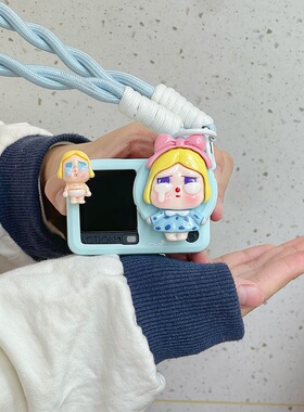 蓝色哭娃适用大疆action6/5pro/4/3运动相机保护套配件镜头盖挂绳