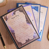 航行漫记精装 日记本A5硬抄本手账本简约彩页横线笔记本 本复古欧式