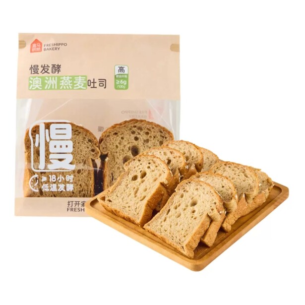 盒马烘焙慢发酵澳洲燕麦吐司250g