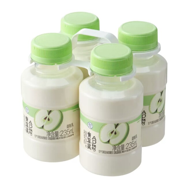 盒马代购青苹果AD钙奶235ml*4
