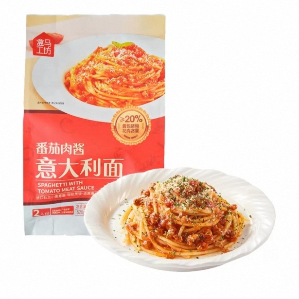 盒马工坊 番茄肉酱意大利面520g