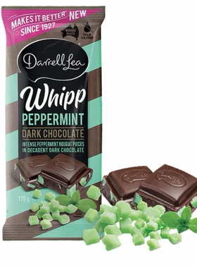 盒马代购 Darrell Lea薄荷味软糖黑巧克力170g澳大利亚进口