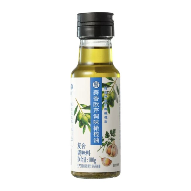 盒马代购蒜香欧芹调味橄榄油100g