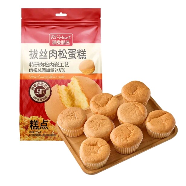大润发长沙代购RT-Mart拔丝肉松蛋糕256g