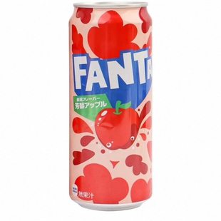 盒马代购 可口可乐 芬达 金色葡萄味 芳醇苹果味碳酸饮料日本进口