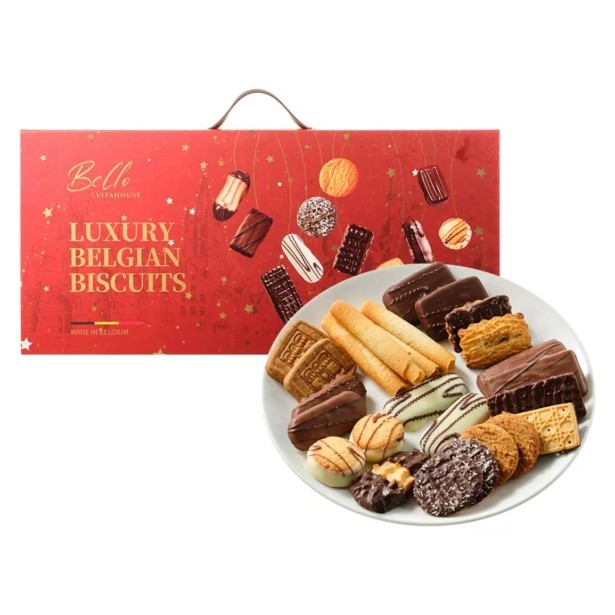 盒马代购 Bello VITAHOUSE 什锦巧克力饼干礼盒800g 比利时进口