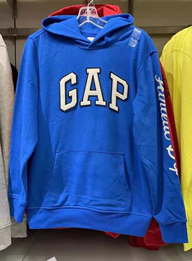 GAP  秋季 男女装 情侣 徽标套头 毛圈 连帽 套头卫衣 517803