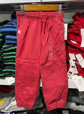 GAP男幼童工装休闲裤收口