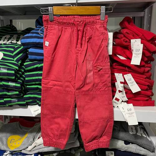 GAP男幼童工装休闲裤收口