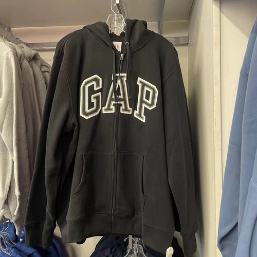 GAP情侣连帽抓绒拉链卫衣