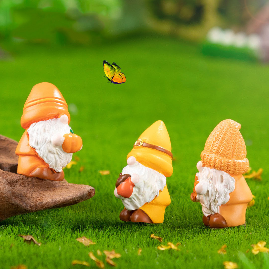 苔藓微景观创意可爱秋天丰收小矮人公仔 DIY跨境装饰品迷你小摆件,家居饰品,装饰摆件,淘宝优惠券,粉丝福利购,淘宝优惠卷