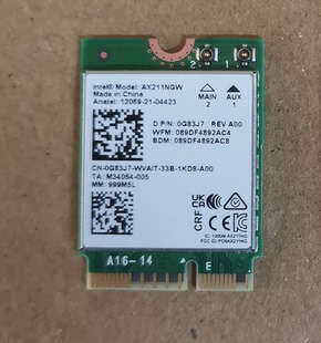 全新原装戴尔dell Intel AX211无线网卡WIFI6E 蓝牙5.3 G83J7