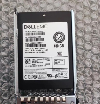 原装戴尔dell 480G SATA SSD固态硬盘JHJ2J PM863A