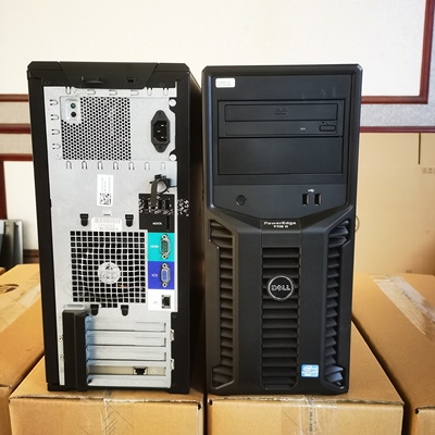 戴尔Dell T110 II 塔式文件服务器4个硬盘位准系统1220V2 8G 500G