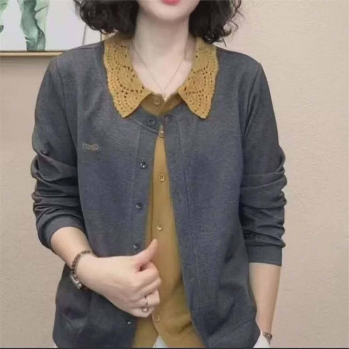铂瑾女士气质假两件衬衫2026