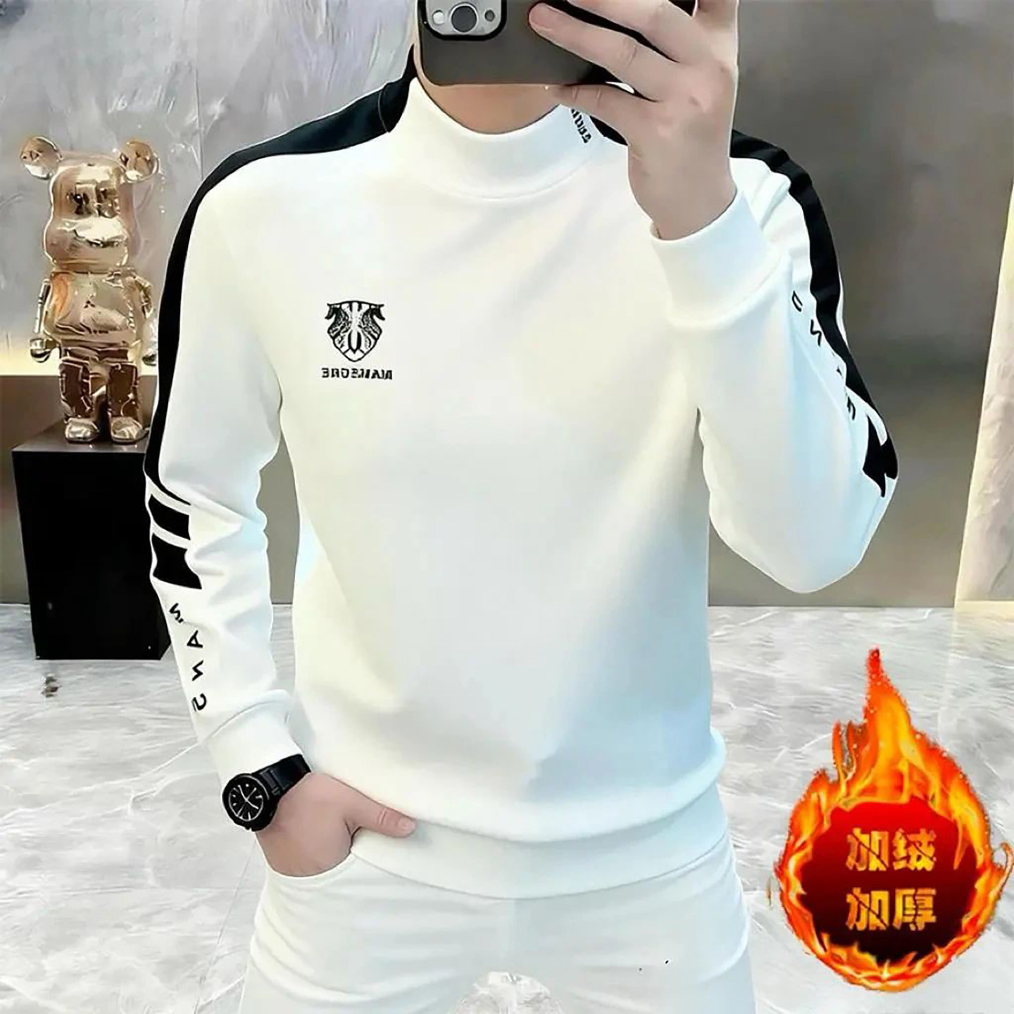 许愿男装欧货轻奢刺绣卫衣20