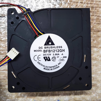 原装台达涡轮鼓风机BFB1212GH EH 12CM 12V 3.96A 大风量坐垫风扇