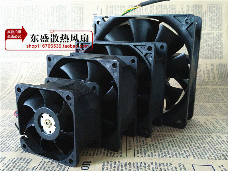 8cm 9cm 12cm/厘米 12V大风量高转速机箱 服务器机柜暴力散热风扇