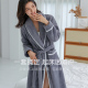 家居服晨袍 大码 睡袍女冬加厚珊瑚绒睡衣秋冬季 法兰绒浴袍女士长款