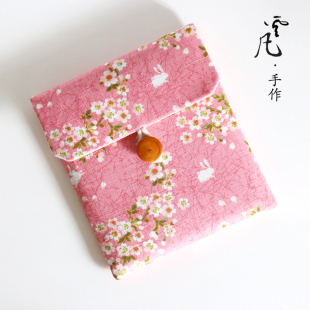 手工布艺粉小兔内胆包保护套适用于kindleoasis2 3代paperwhite5