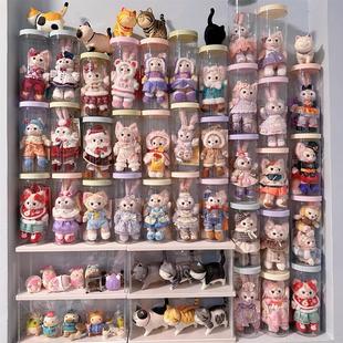 迪士尼挂件收纳盒星黛露玲娜贝儿公仔玩偶毛绒玩具手办马卡龙罐子