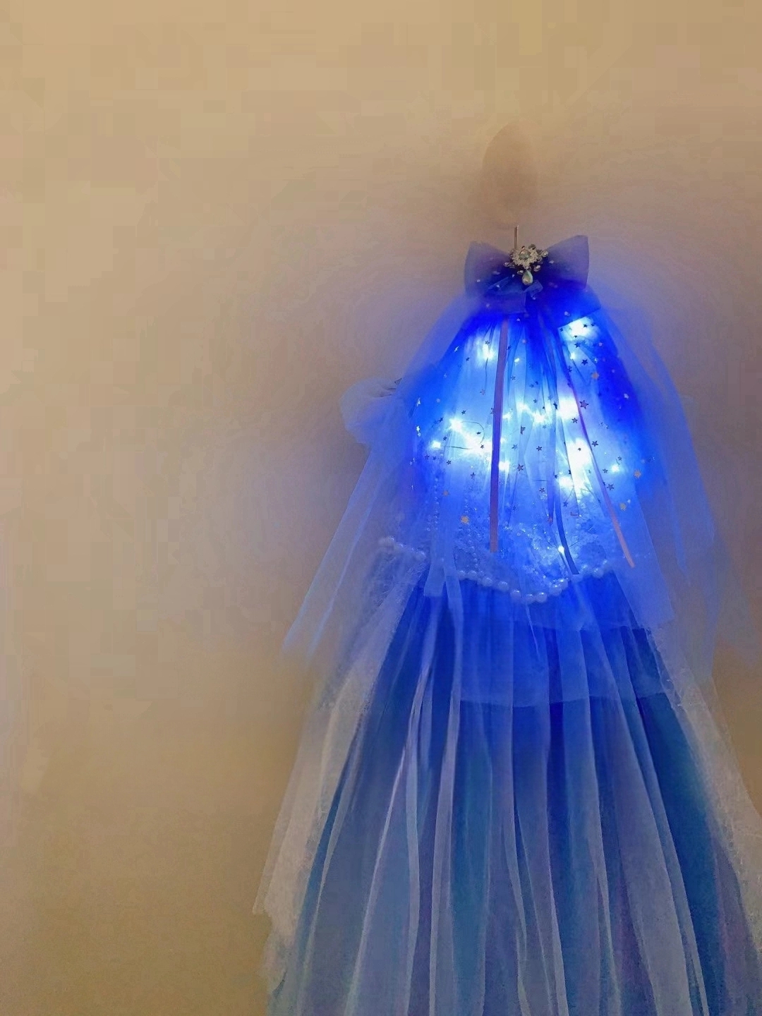 61福利儿童节礼物冰雪奇缘爱沙公主披风头纱皇冠发箍搭配公主裙