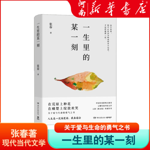 一生里的某一刻 张春 著 关于爱与生命的勇气之书 豆瓣年度文学入围新京报年度好书中国现当代文学散文小说