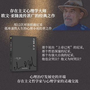 当尼采哭泣 欧文·亚隆 当尼采在哭泣 心理学健康 谈话治疗学心灵治疗心术职场心理学 初级心理咨询师推荐 新华正版