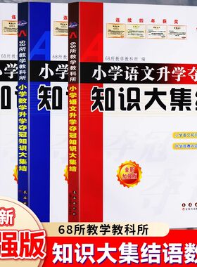小升初知识大集结小学语文升学夺冠基础重点知识大全通用版小学生一二三四五六年级毕业升学系统总复习资料集锦专项训练辅导教辅书