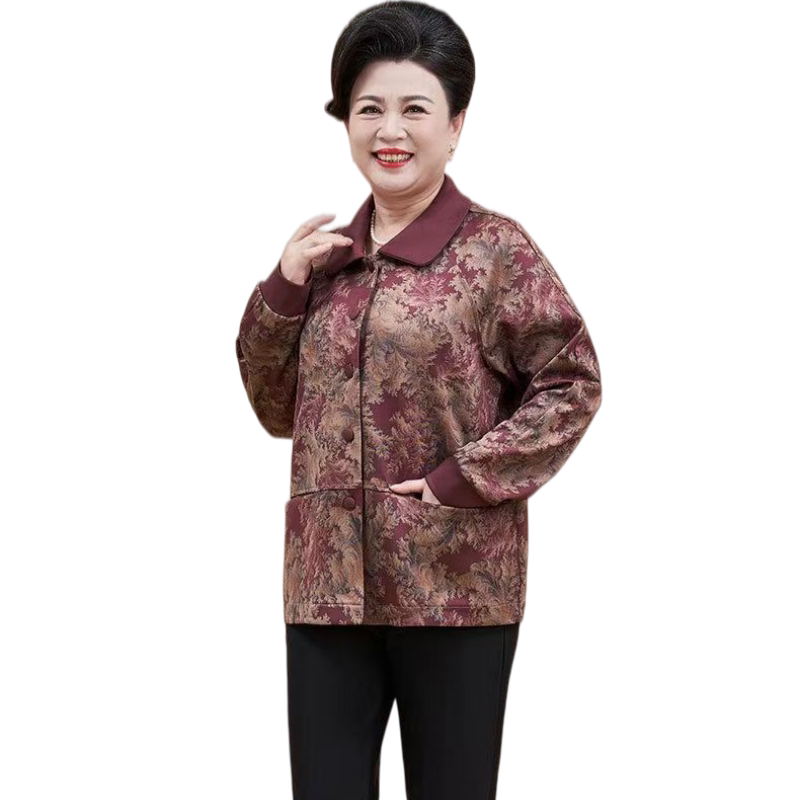 薄款大码柔软妈妈外套透气舒适