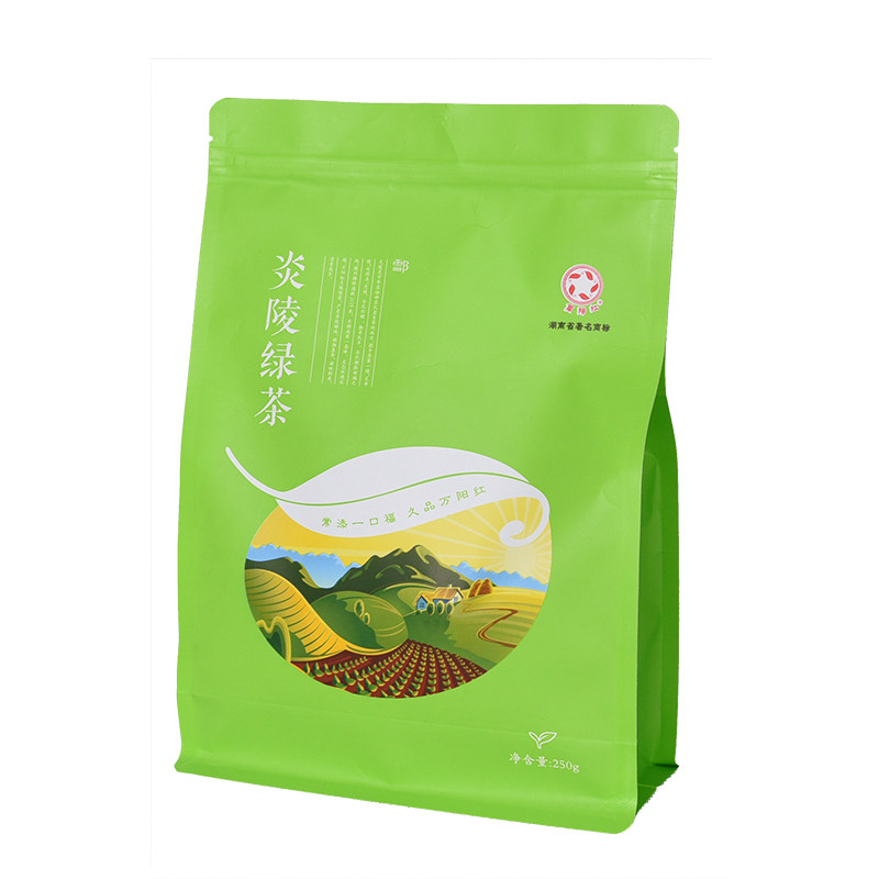湖南特产春茶炎陵高山绿茶叶自己喝散装办公绿茶250g袋装
