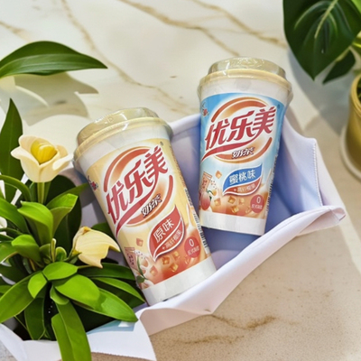 喜之郎优乐美奶茶网红同款草莓味香芋味冲泡即食奶茶杯装现货解馋