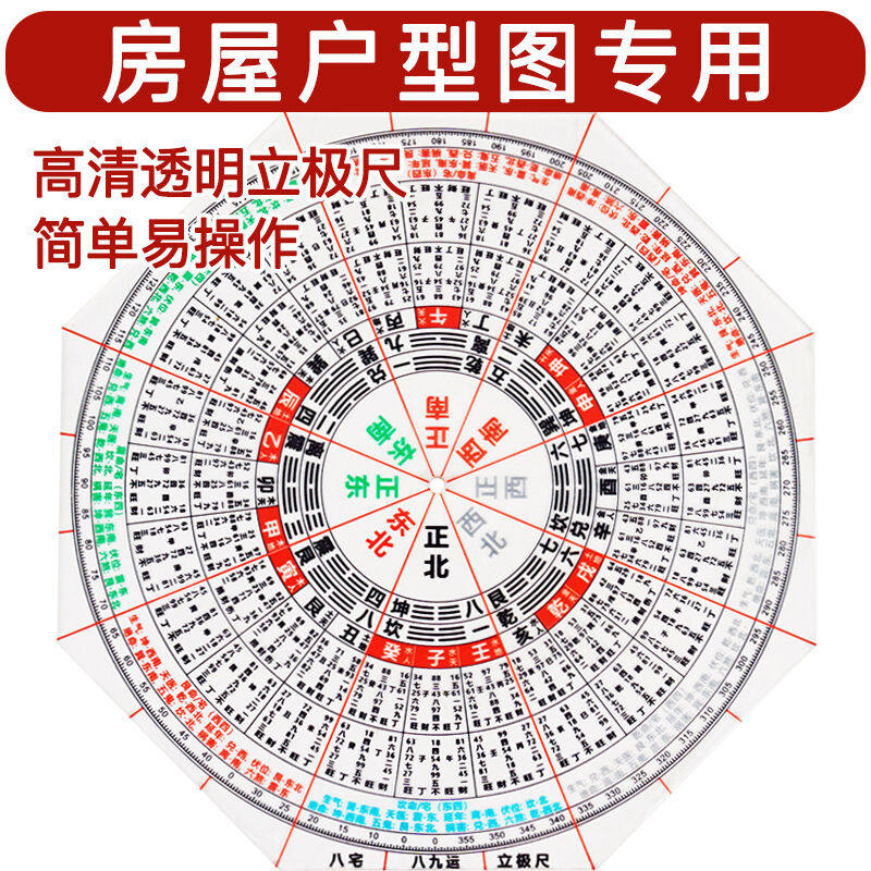 八九运立极尺布局测量透明亚克力