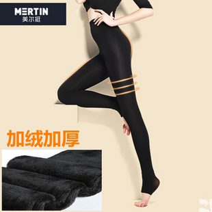 秋冬美腿袜加绒加厚连裤袜压力裤美腿塑型打底裤袜1280D保暖裤