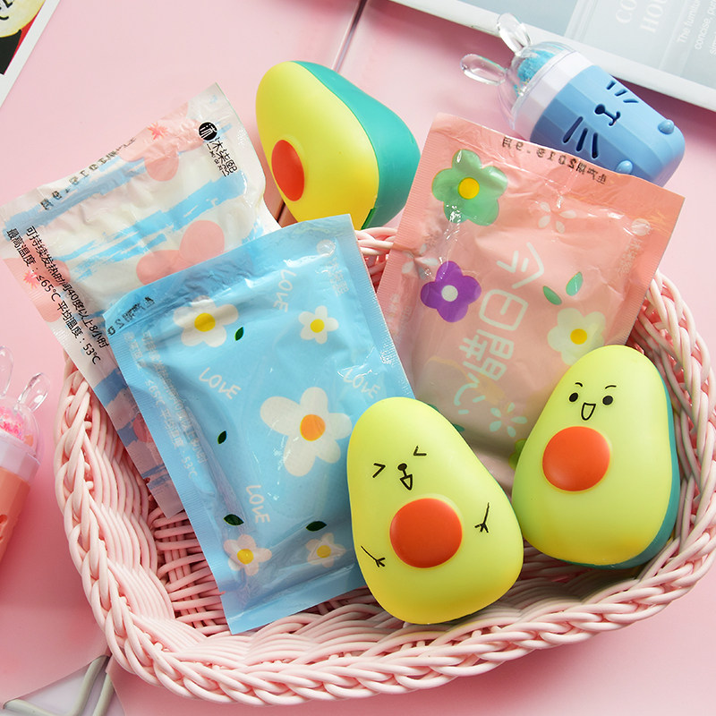 牛油果暖蛋自发热学生迷你可爱卡通冬季保暖便携随身暖手蛋替换芯