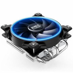 超频三PCCOOLER降龙CPU散热器多平台/AM4/2066/4热管12CM智能光圈