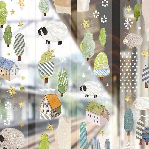 原创手绘卡通可爱胶带
