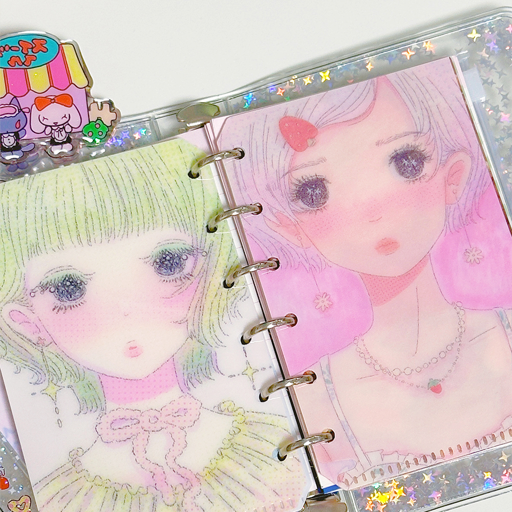 现货 hellosmile原创m5 a7收纳夹 可爱百搭ins风