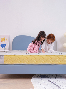 Sealy丝涟×史努比青少年儿童偏硬护脊乳胶弹簧床垫0胶水家用软垫