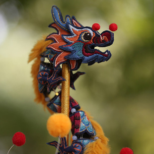 花寄 龙灯刺绣diy手工材料包立体绣发光夜灯摆件自制非遗生肖礼物