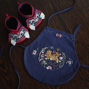 花寄 刺绣diy手工材料包虎头鞋五毒肚兜孕妈解闷宝宝抓周岁礼物