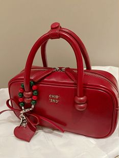 南风chio旗舰心动旋律枕头包包女2025新款通勤红色婚包单肩斜挎包