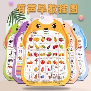 语音图片点读水果拼音人物挂图知识幼儿贴纸墙贴早教宝宝海报认知