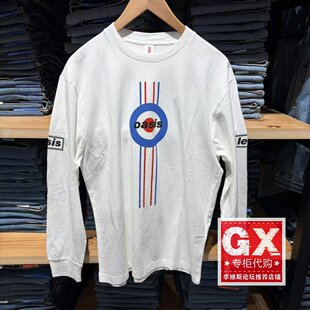 专柜正品levis李维斯2025秋男士白色圆领纯棉长袖T恤004EY-0002