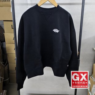 Dickies 圆领黑色Logo字母印花宽松休闲运动卫衣DK012347BLK1 女款