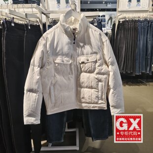 Lee专柜正品2024秋冬男款立领羽绒服外套LUT009543204595-A00005