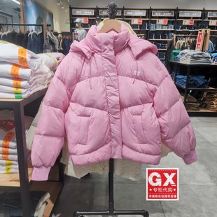 0000 羽绒服A3256 专柜正品 Levis李维斯女士加厚连帽粉色保暖时尚